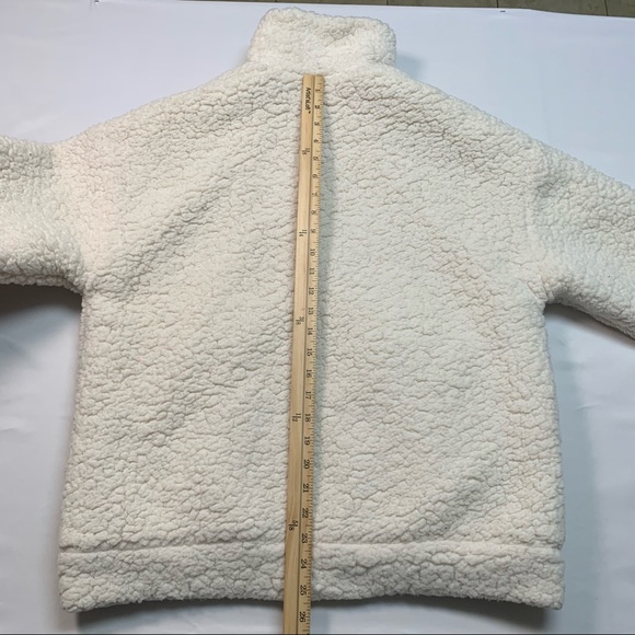 C&C California Full Zip Teddy Coat in White - Picture 9 of 10